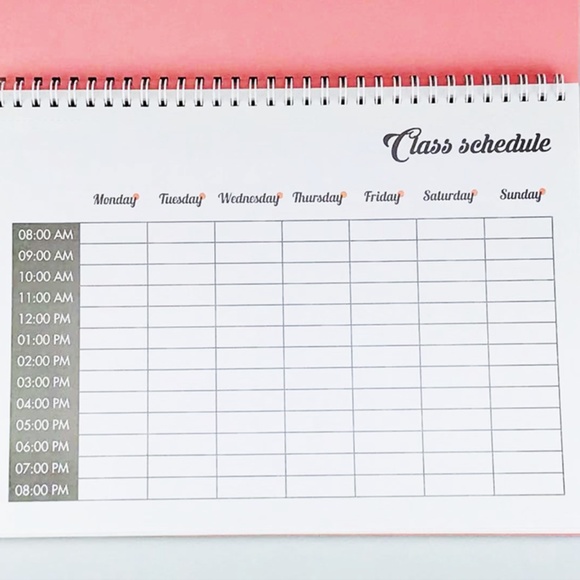 A4 One Semester Study Planner with Pen - Picture 2 of 8